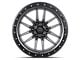 Lock Off-Road Krawler Matte Grey with Matte Black Ring 6-Lug Wheel; 18x9; -12mm Offset (04-15 Titan)