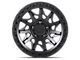 Lock Off-Road Lunatic Matte Black with Matte Black Ring 6-Lug Wheel; 18x9; 1mm Offset (04-15 Titan)