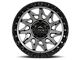 Lock Off-Road Lunatic Matte Grey with Matte Black Ring 6-Lug Wheel; 18x9; 1mm Offset (04-15 Titan)