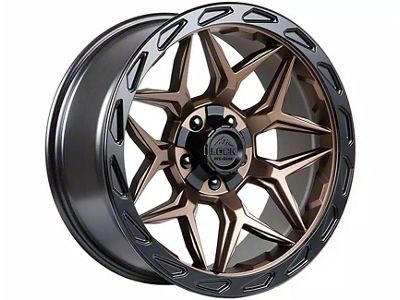 Lock Off-Road Matrix Matte Bronze with Matte Black Ring 6-Lug Wheel; 20x10; -18mm Offset (04-15 Titan)