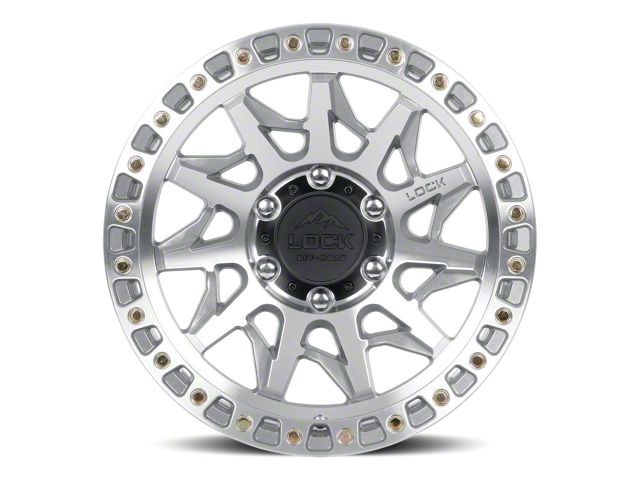 Lock Off-Road Lunatic Machine with Clear Coat 6-Lug Wheel; 17x9; -12mm Offset (05-15 Tacoma)