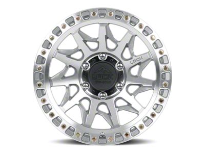 Lock Off-Road Lunatic Machine with Clear Coat 6-Lug Wheel; 17x9; 1mm Offset (05-15 Tacoma)