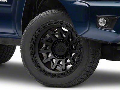 Lock Off-Road Lunatic Matte Black with Matte Black Ring 6-Lug Wheel; 20x10; -18mm Offset (05-15 Tacoma)