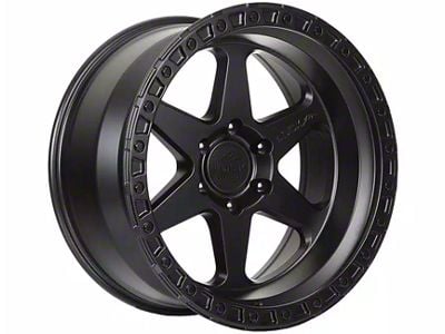 Lock Off-Road Olympus Matte Black with Matte Black Ring 6-Lug Wheel; 17x9; -35mm Offset (05-15 Tacoma)