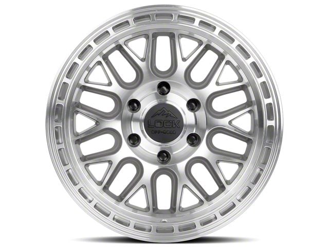 Lock Off-Road Onyx Machining with Clear Coat 6-Lug Wheel; 17x9; 1mm Offset (05-15 Tacoma)