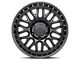 Lock Off-Road Onyx Matte Black with Matte Black Ring 6-Lug Wheel; 17x9; -12mm Offset (05-15 Tacoma)