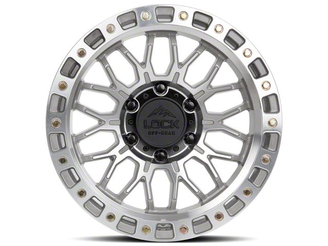 Lock Off-Road Combat Machining with Clear Coat 6-Lug Wheel; 17x9; -12mm Offset (10-24 4Runner)