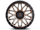 Lock Off-Road Combat Matte Bronze with Matte Black Ring 6-Lug Wheel; 17x9; -12mm Offset (10-24 4Runner)