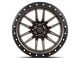 Lock Off-Road Krawler Matte Bronze with Matte Black Ring 6-Lug Wheel; 18x9; 1mm Offset (10-24 4Runner)