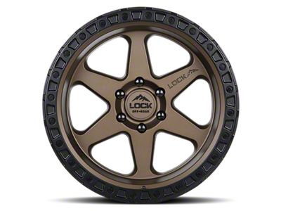 Lock Off-Road Olympus Matte Desert Bronze with Matte Black Ring 6-Lug Wheel; 18x9; 1mm Offset (10-24 4Runner)