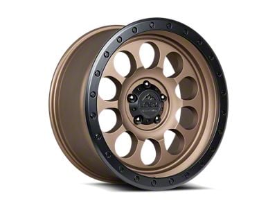 Lock Off-Road 50Cal Matte Desert Bronze with Matte Black Ring 6-Lug Wheel; 17x9; -12mm Offset (10-24 4Runner)