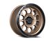 Lock Off-Road 50Cal Matte Desert Bronze with Matte Black Ring 6-Lug Wheel; 17x9; -12mm Offset (10-24 4Runner)