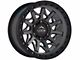 Lock Off-Road Lunatic Matte Grey with Matte Black Ring 6-Lug Wheel; 17x9; -12mm Offset (10-24 4Runner)