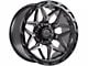 Lock Off-Road Matrix Matte Grey with Matte Black Ring 6-Lug Wheel; 17x9; 0mm Offset (10-24 4Runner)