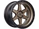 Lock Off-Road Olympus Matte Desert Bronze with Matte Black Ring 6-Lug Wheel; 17x9; -35mm Offset (10-24 4Runner)