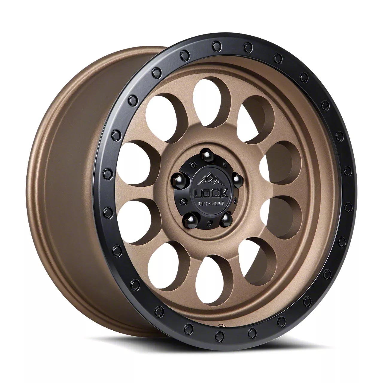 Lock Off-Road Tacoma 50Cal Matte Desert Bronze with Matte Black Ring 6 ...