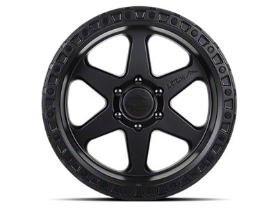 Lock Off-Road Olympus Matte Black with Matte Black Ring 6-Lug Wheel; 18x9; 1mm Offset (2024 Tacoma)