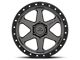Lock Off-Road Olympus Matte Grey with Matte Black Ring 6-Lug Wheel; 18x9; -12mm Offset (2024 Tacoma)