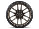 Lock Off-Road Krawler Matte Bronze with Matte Black Ring 6-Lug Wheel; 17x9; 1mm Offset (03-09 4Runner)