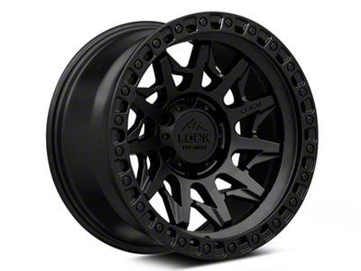 Lock Off-Road Lunatic Matte Black with Matte Black Ring 6-Lug Wheel; 20x9; 0mm Offset (03-09 4Runner)