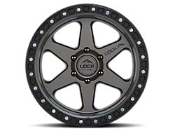 Lock Off-Road Olympus Matte Grey with Matte Black Ring 6-Lug Wheel; 18x9; 1mm Offset (03-09 4Runner)