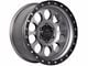 Lock Off-Road 50Cal Matte Grey with Matte Black Ring 6-Lug Wheel; 20x9; 0mm Offset (22-24 Bronco Raptor)