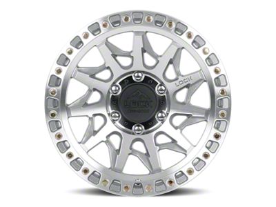 Lock Off-Road Lunatic Machine with Clear Coat 6-Lug Wheel; 17x9; -12mm Offset (21-24 Bronco, Excluding Raptor)