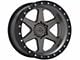 Lock Off-Road Olympus Matte Grey with Matte Black Ring 6-Lug Wheel; 20x9; 0mm Offset (22-24 Bronco Raptor)