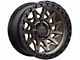 Lock Off-Road Lunatic Matte Bronze with Matte Black Ring Wheel; 17x9 (20-24 Jeep Gladiator JT)