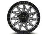 Lock Off-Road Lunatic Matte Grey with Matte Black Ring Wheel; 20x10; -18mm Offset (20-25 Jeep Gladiator JT)