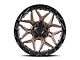 Lock Off-Road Matrix Matte Bronze with Matte Black Ring Wheel; 20x10 (20-24 Jeep Gladiator JT)