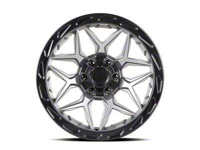 Lock Off-Road Matrix Matte Grey with Matte Black Ring Wheel; 20x9 (20-24 Jeep Gladiator JT)