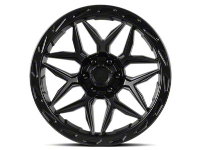 Lock Off-Road Matrix Matte Black with Matte Black Ring Wheel; 20x10 (22-24 Jeep Grand Cherokee WL)