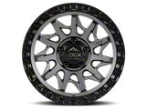 Lock Off-Road Lunatic Matte Grey with Matte Black Ring Wheel; 20x10; -18mm Offset (99-04 Jeep Grand Cherokee WJ)