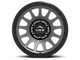 Lock Off-Road Yosemite Matte Grey with Matte Black Ring Wheel; 20x10; -18mm Offset (99-04 Jeep Grand Cherokee WJ)