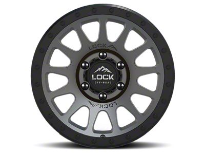 Lock Off-Road Yosemite Matte Grey with Matte Black Ring Wheel; 20x10; -18mm Offset (11-21 Jeep Grand Cherokee WK2)