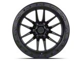 Lock Off-Road Krawler Matte Black with Matte Black Ring Wheel; 18x9; -12mm Offset (18-25 Jeep Wrangler JL)