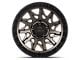 Lock Off-Road Lunatic Matte Bronze with Matte Black Ring Wheel; 18x9; -12mm Offset (18-24 Jeep Wrangler JL)