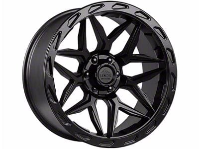 Lock Off-Road Matrix Matte Black with Matte Black Ring Wheel; 17x9 (18-24 Jeep Wrangler JL)