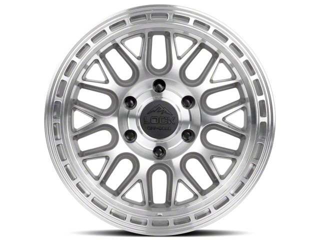 Lock Off-Road Onyx Machining with Clear Coat 6-Lug Wheel; 17x9; 1mm Offset (16-23 Tacoma)