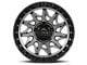 Lock Off-Road Lunatic Matte Grey with Matte Black Ring 6-Lug Wheel; 18x9; -12mm Offset (17-24 Titan)