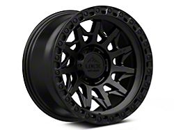 Lock Off-Road Lunatic Matte Black with Matte Black Ring 6-Lug Wheel; 17x9; -12mm Offset (22-24 Tundra)