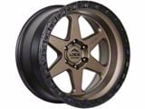 Lock Off-Road Olympus Matte Desert Bronze with Matte Black Ring 6-Lug Wheel; 20x9; 0mm Offset (22-24 Tundra)