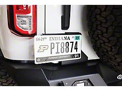 LoD Offroad Rear License Plate Door Mount; Black Texture (21-24 Bronco)