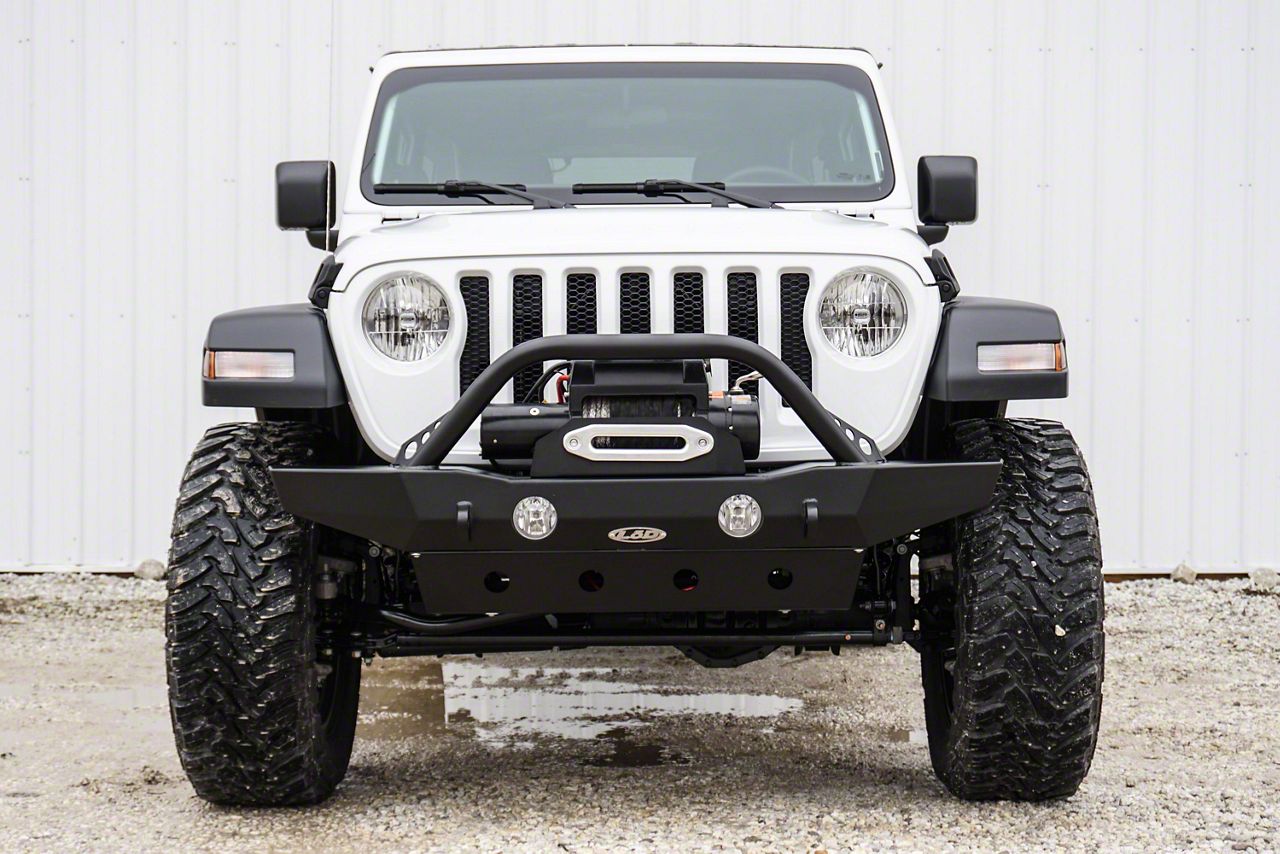 LoD Offroad Jeep Gladiator Destroyer Mid-Width Front Bumper with Bull ...