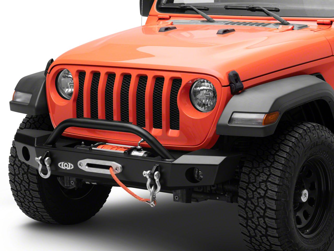 Lod Offroad Jeep Gladiator Signature Series Mid Width Front Bumper With Bull Bar Black Texture