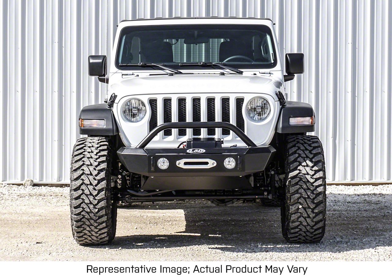 LoD Offroad Jeep Gladiator Signature Series Shorty Front Bumper; Black ...