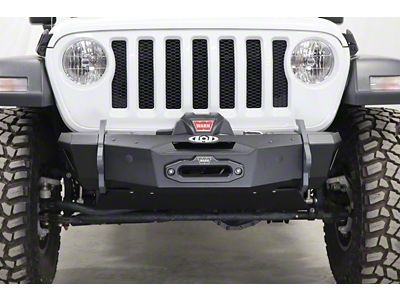 LoD Offroad Black Ops Stubby Winch Front Bumper; Black Texture (18-24 Jeep Wrangler JL)