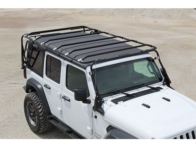 LoD Offroad Destroyer Base Roof Rack; Black Texture (18-24 Jeep Wrangler JL 4-Door, Excluding 4xe & Rubicon 392)