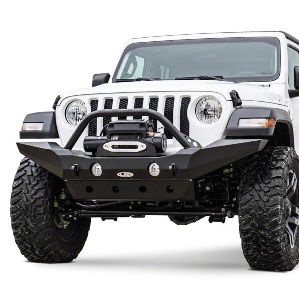 LoD Offroad Jeep Wrangler Destroyer Full-Width Front Bumper; Black ...